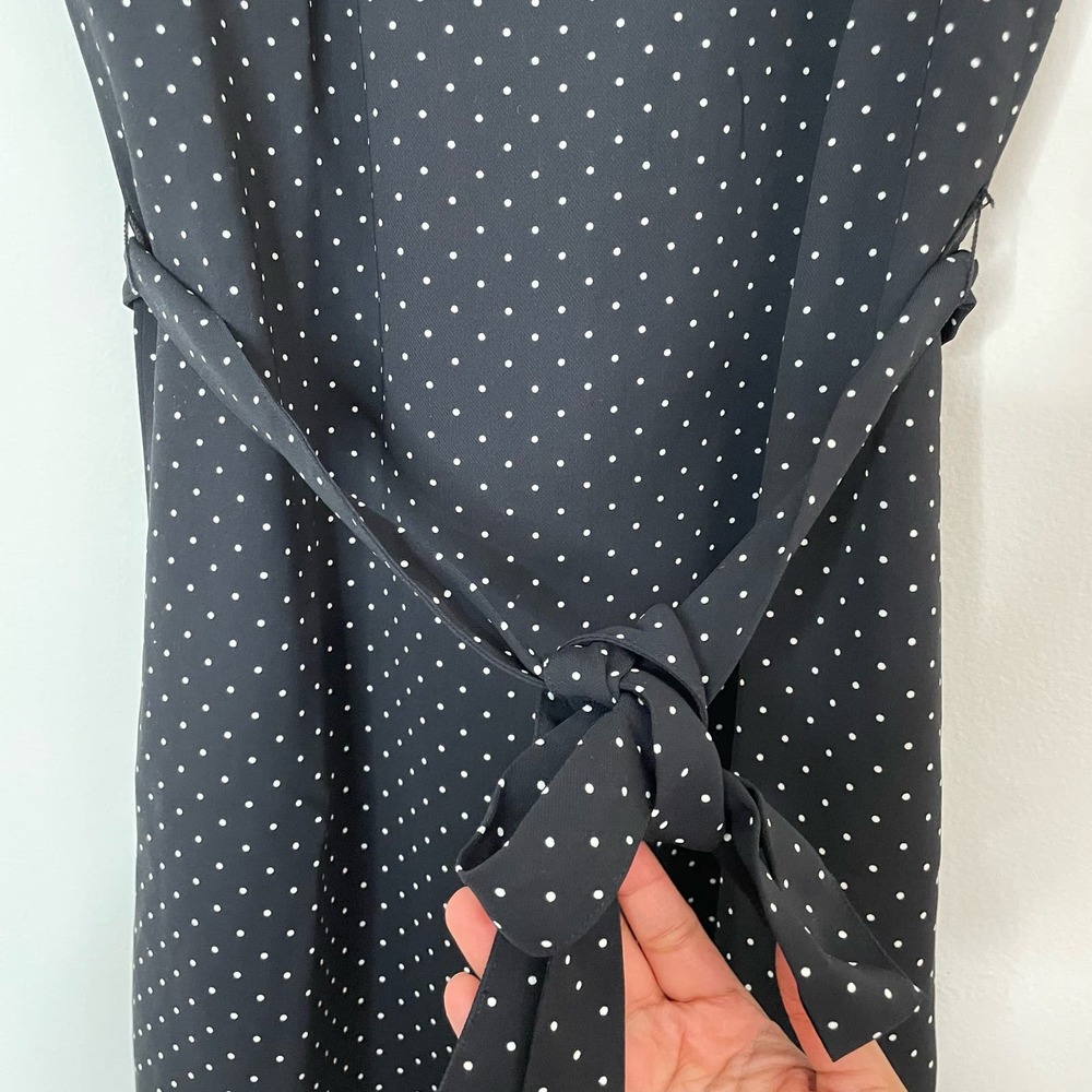J. Crew Factory Black and White Polka Dot Mini Dress - Picture 6 of 9